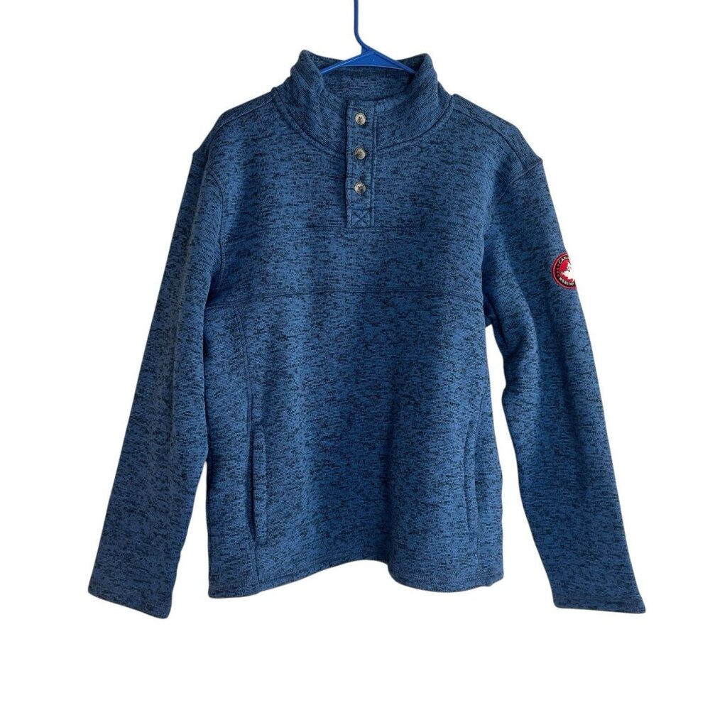 Canada Weather Gear Sweater Mens Medium Blue Fleece Pullover